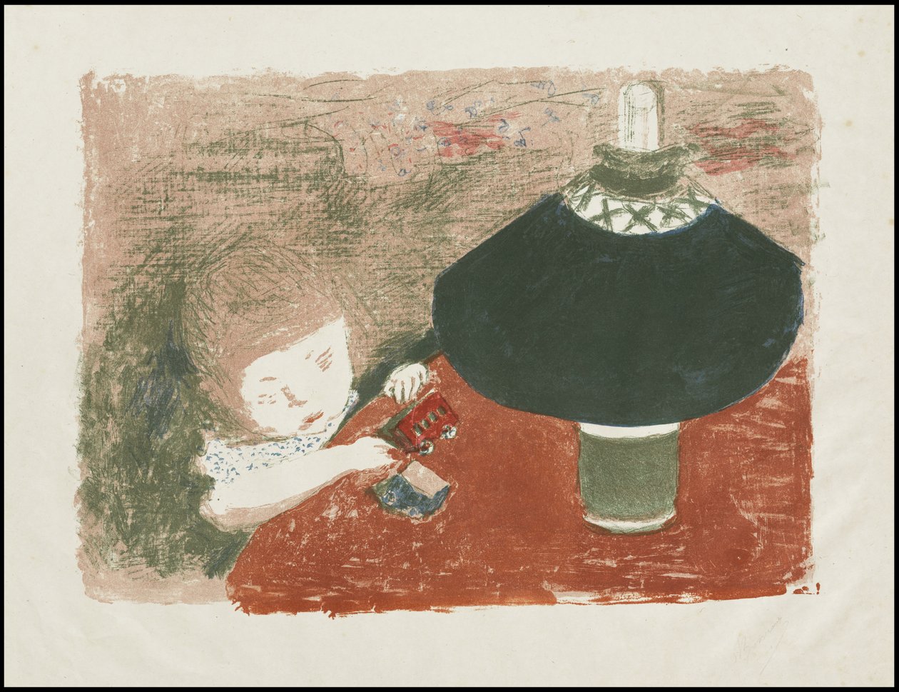 Kind mit Lampe von Pierre Bonnard