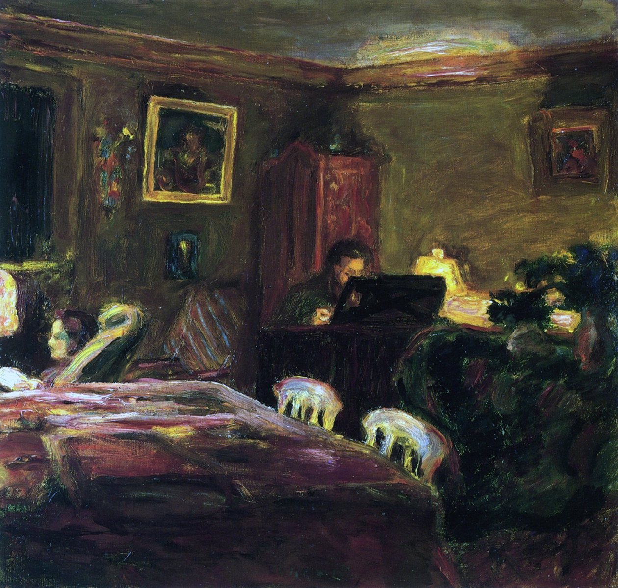 Claude Terrasse am Klavier von Pierre Bonnard