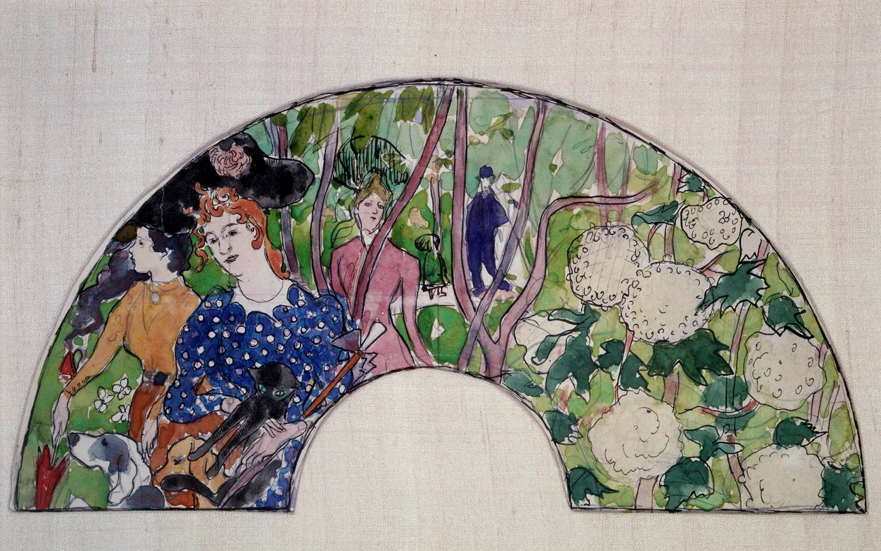 Fächerentwurf, 20. Jahrhundert von Pierre Bonnard