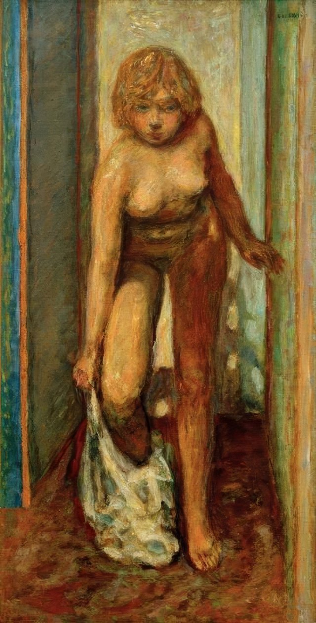 Sich entkleidende Frau von Pierre Bonnard