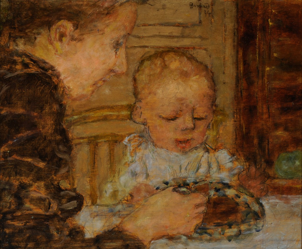 Großmutter und Kind von Pierre Bonnard
