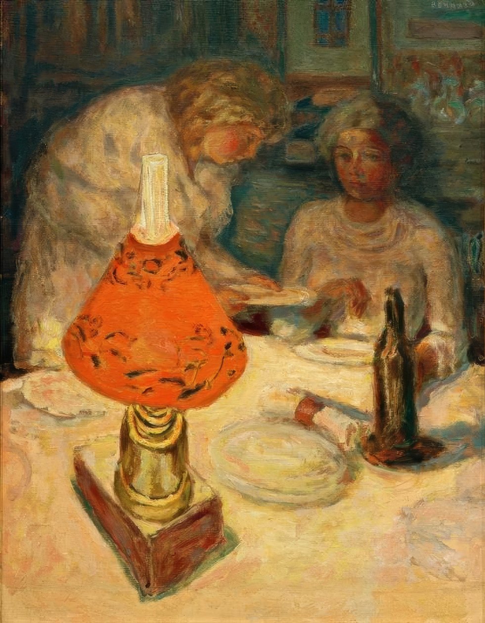 Der orangefarbene Lampenschirm von Pierre Bonnard