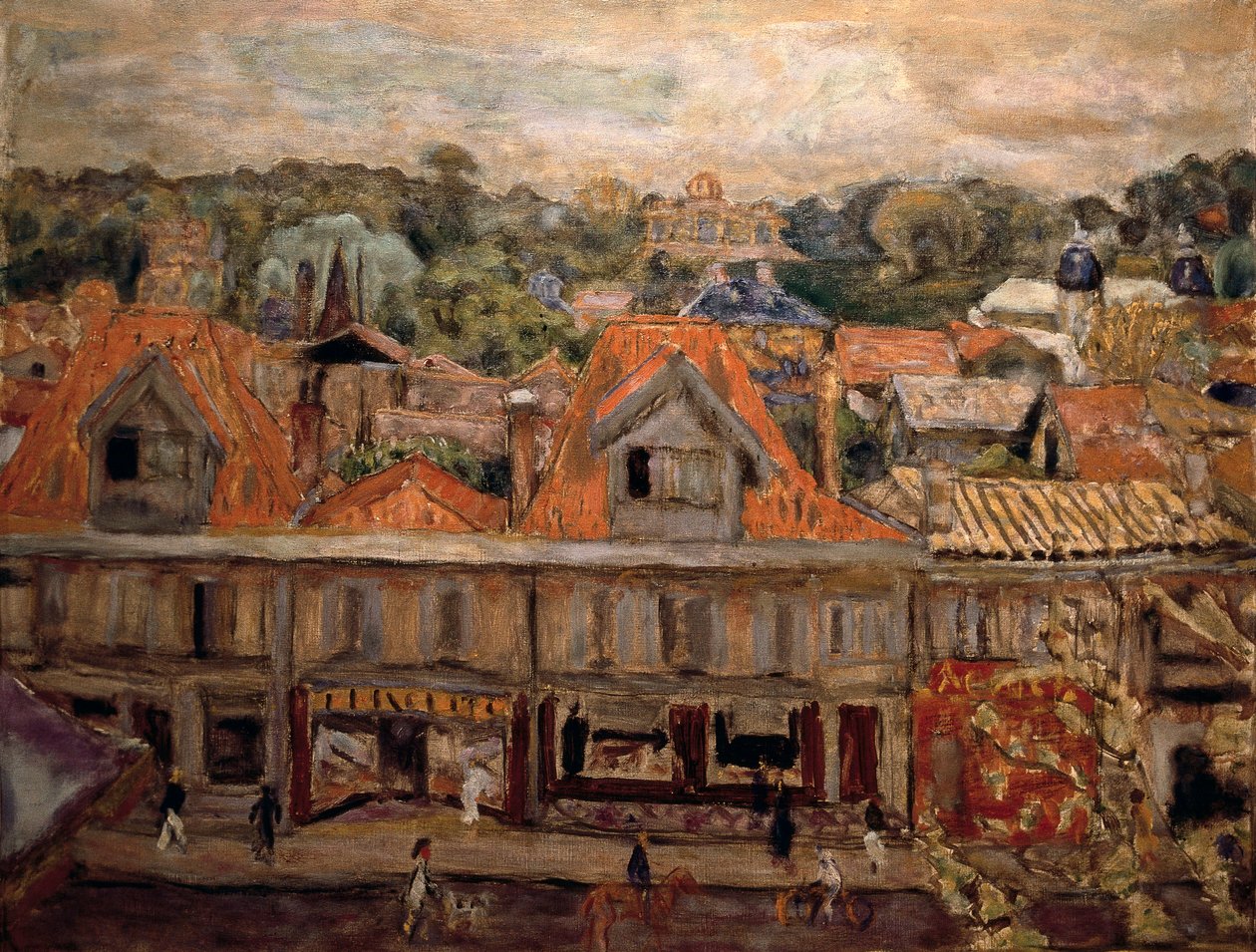 Straße in Arcachon von Pierre Bonnard