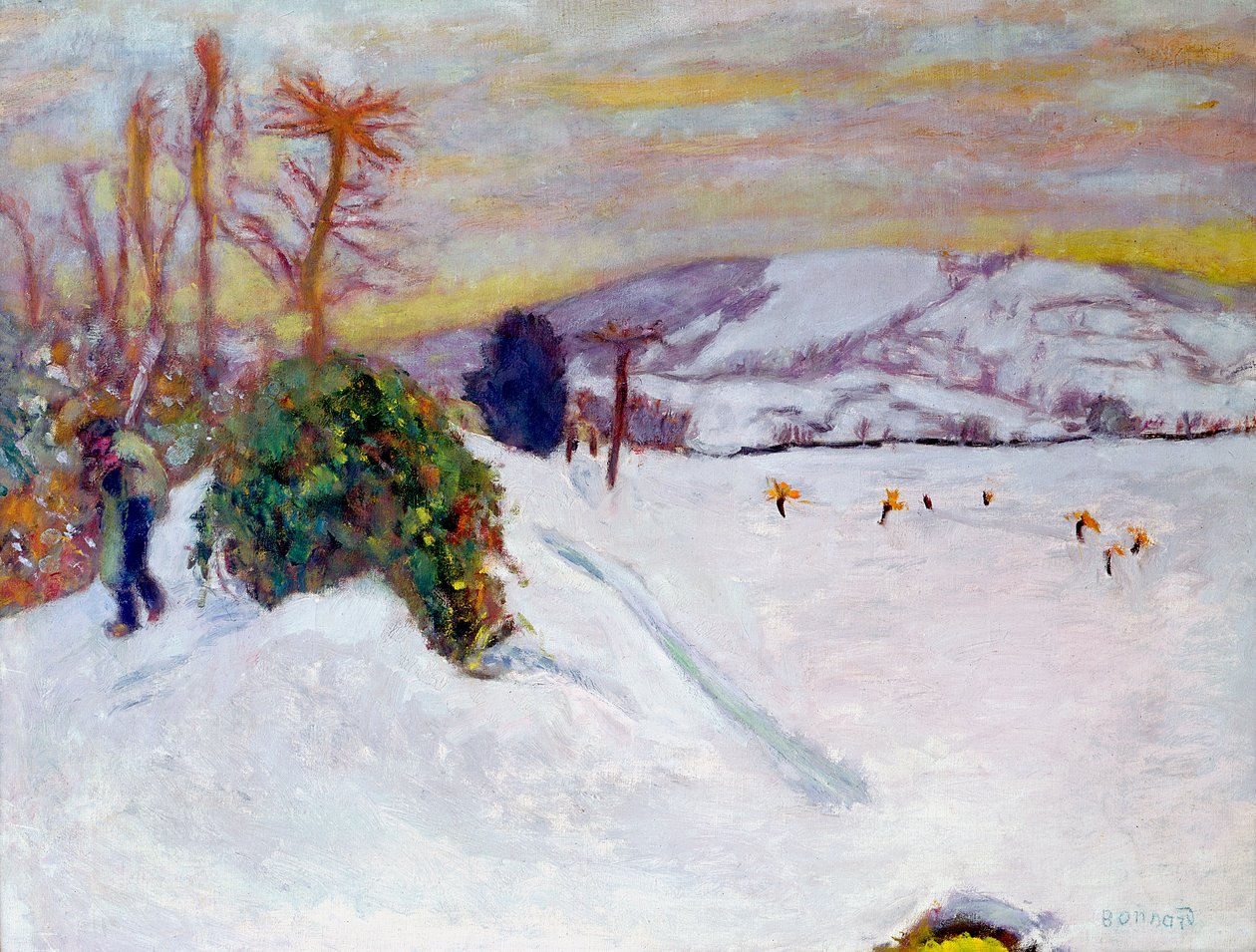 Der Schnee in Dauphine, 1910 von Pierre Bonnard