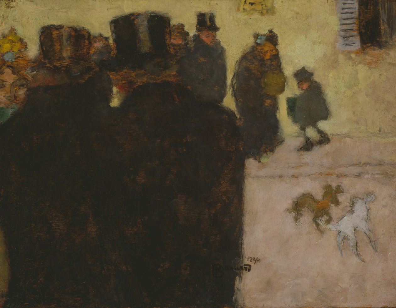 Die Straße im Winter von Pierre Bonnard