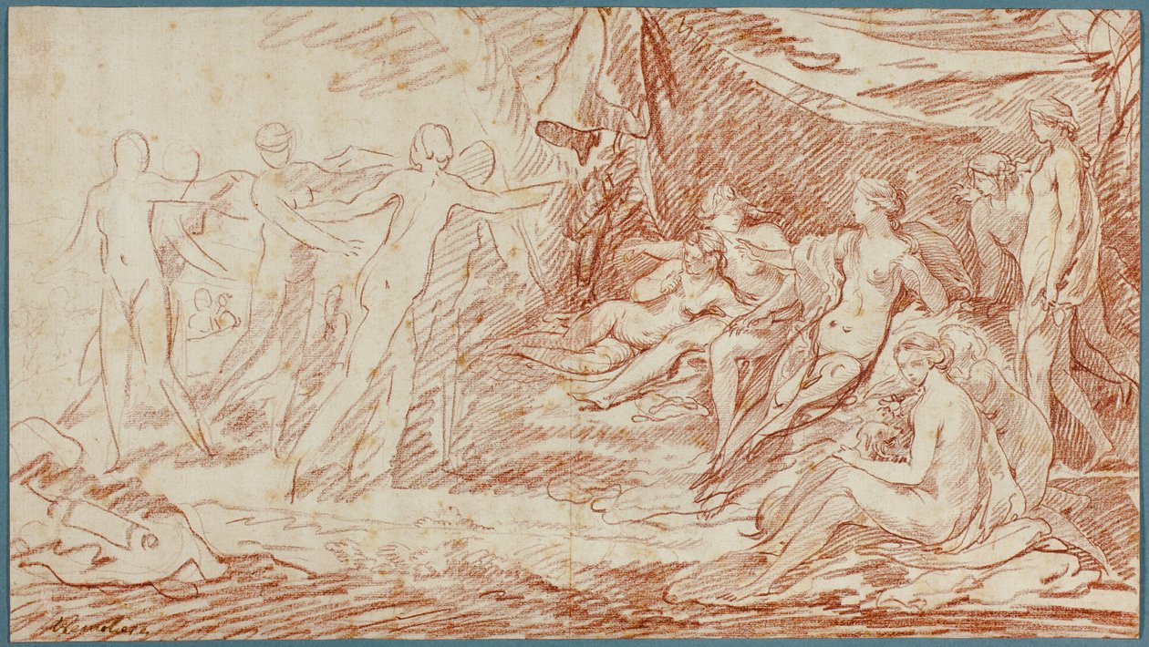Das Bad der Diana von Pierre Charles Tremolieres