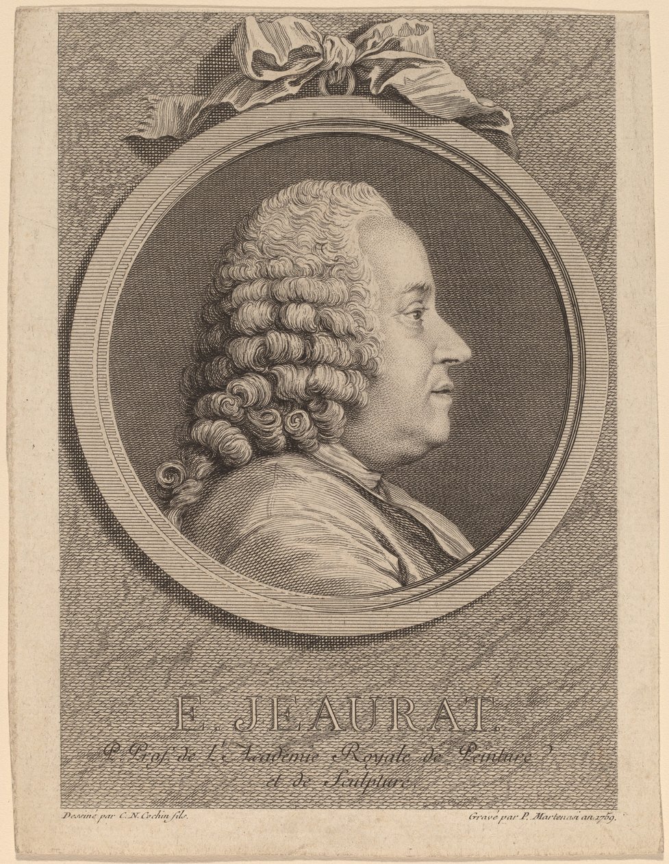 Edme-Sebastien Jeaurat von Pierre Francois Martenasie after Charles Nicolas Cochin II