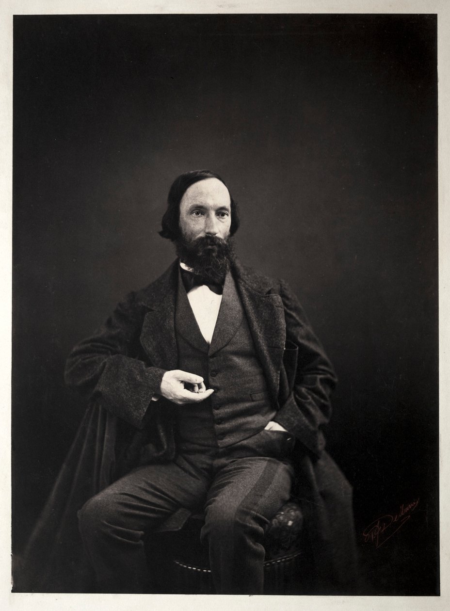 Auguste Vacquerie, ca. 1860 von Pierre Jean Delbarre