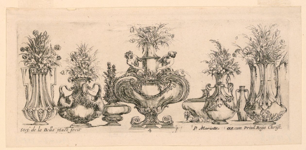 Acht Vasen, aus "Raccol von Pierre Jean Mariette