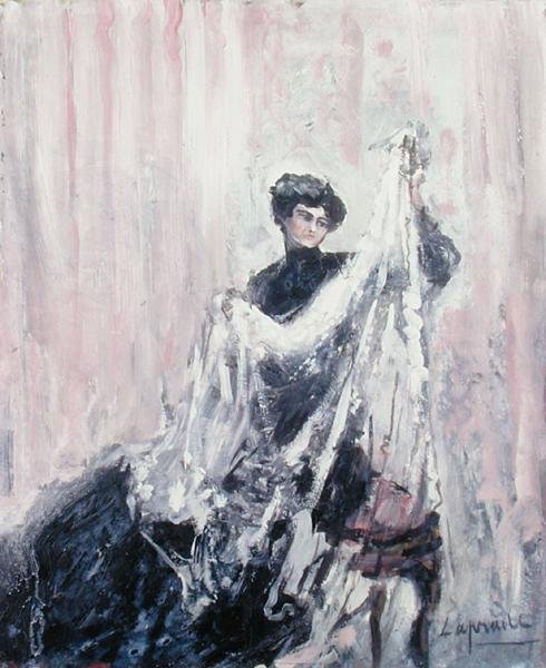 Frau in Schwarz, ca. 1900 von Pierre Laprade