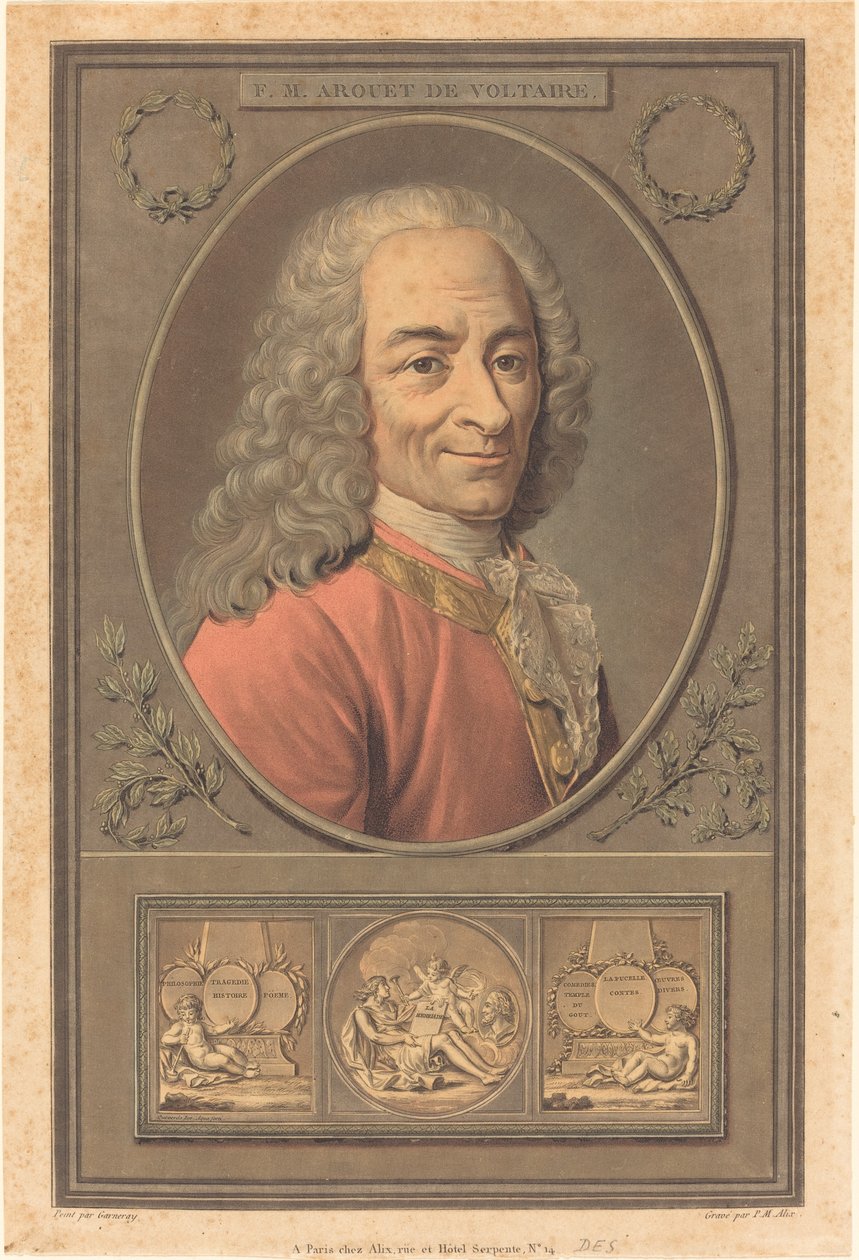 F.M. Arouet de Voltaire von Pierre Michel Alix