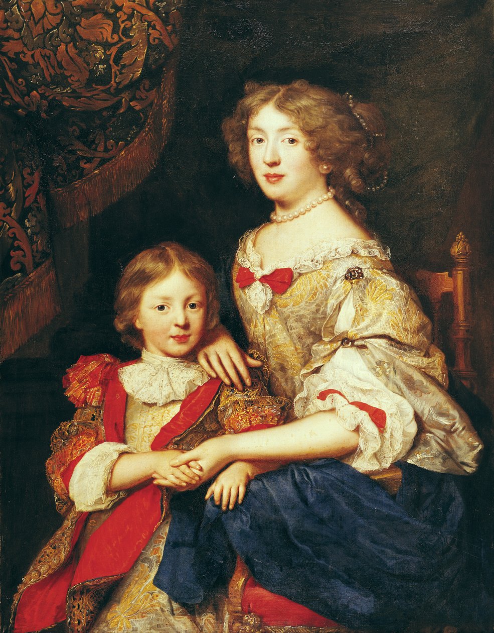 Eine Frau und ihr Sohn von Pierre Mignard