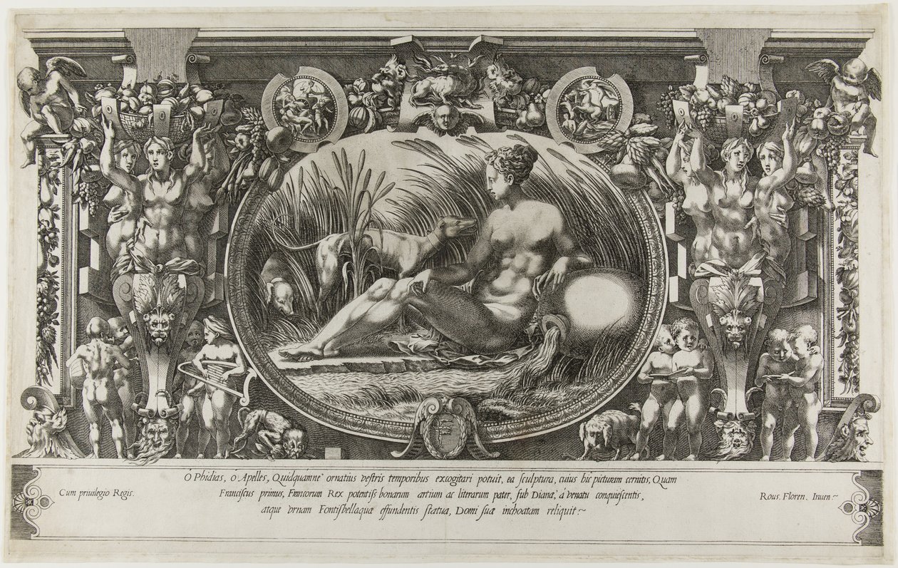 Die Nymphe von Fontainebleau, 1554 von Pierre Milan