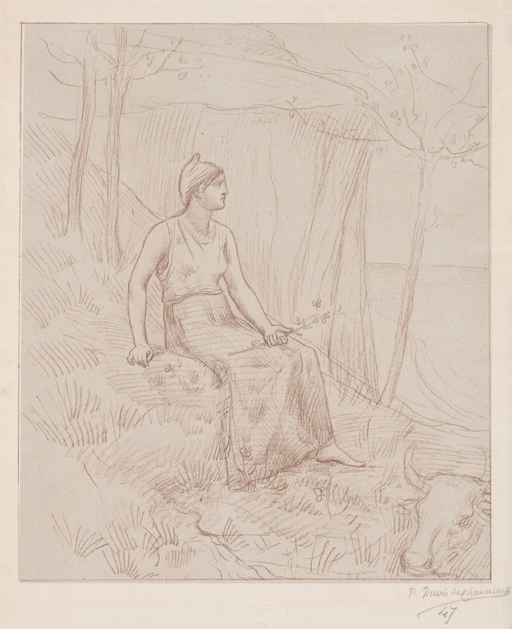 Normandie von Pierre Puvis de Chavannes