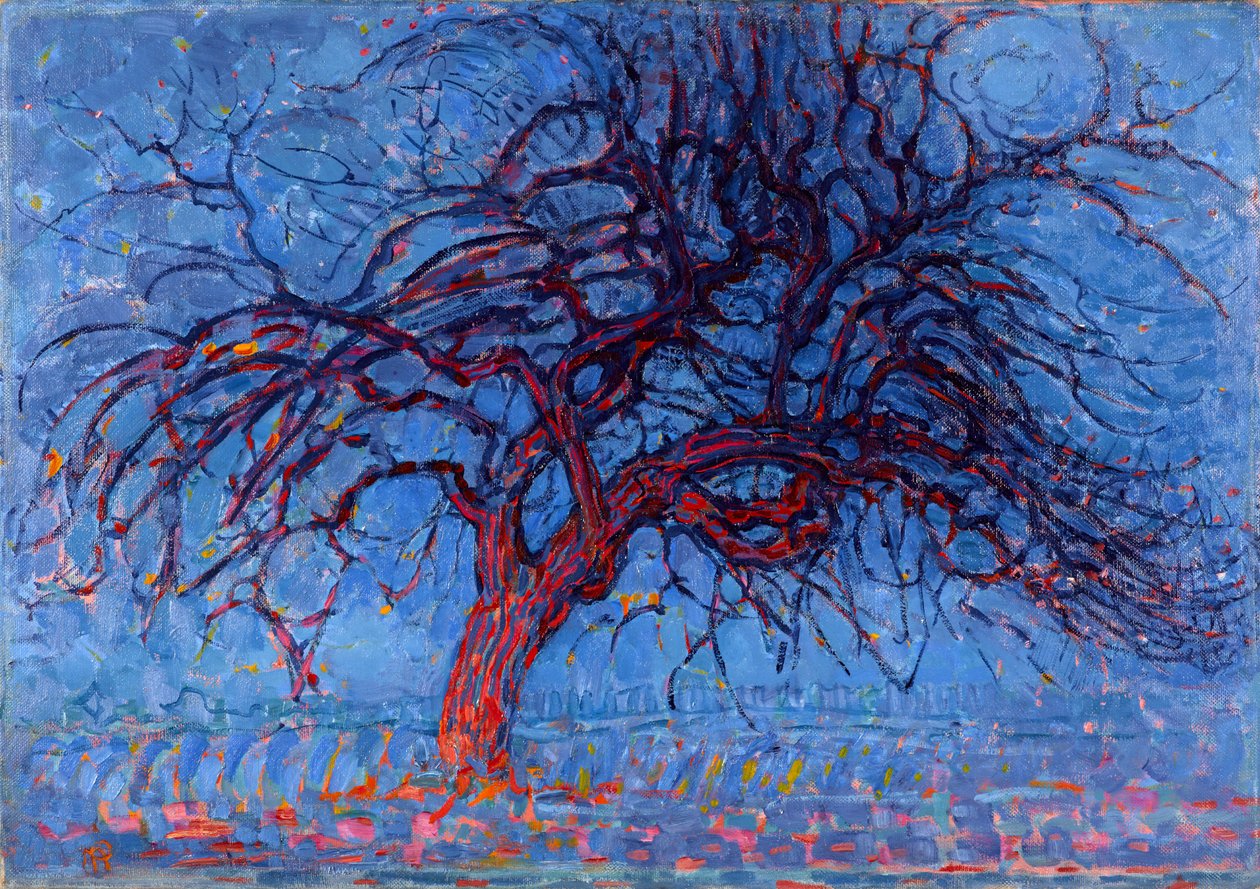 Avond (Abend): Der rote Baum, 1908-10 von Piet Mondrian
