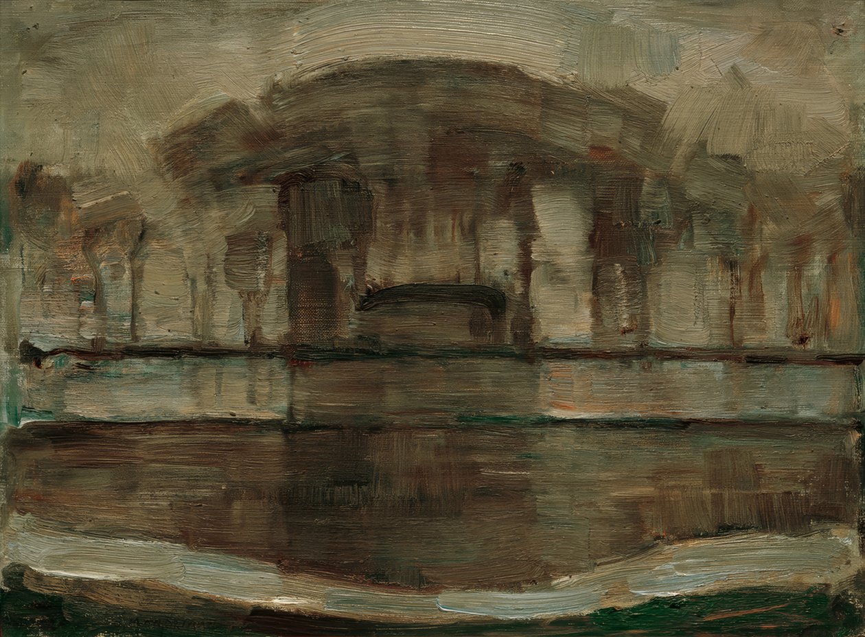 Bauernhof Geinrust im Nebel von Piet Mondrian
