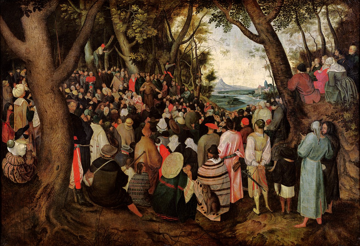 Die Predigt des Heiligen Johannes des Täufers von Pieter Bruegel the Elder