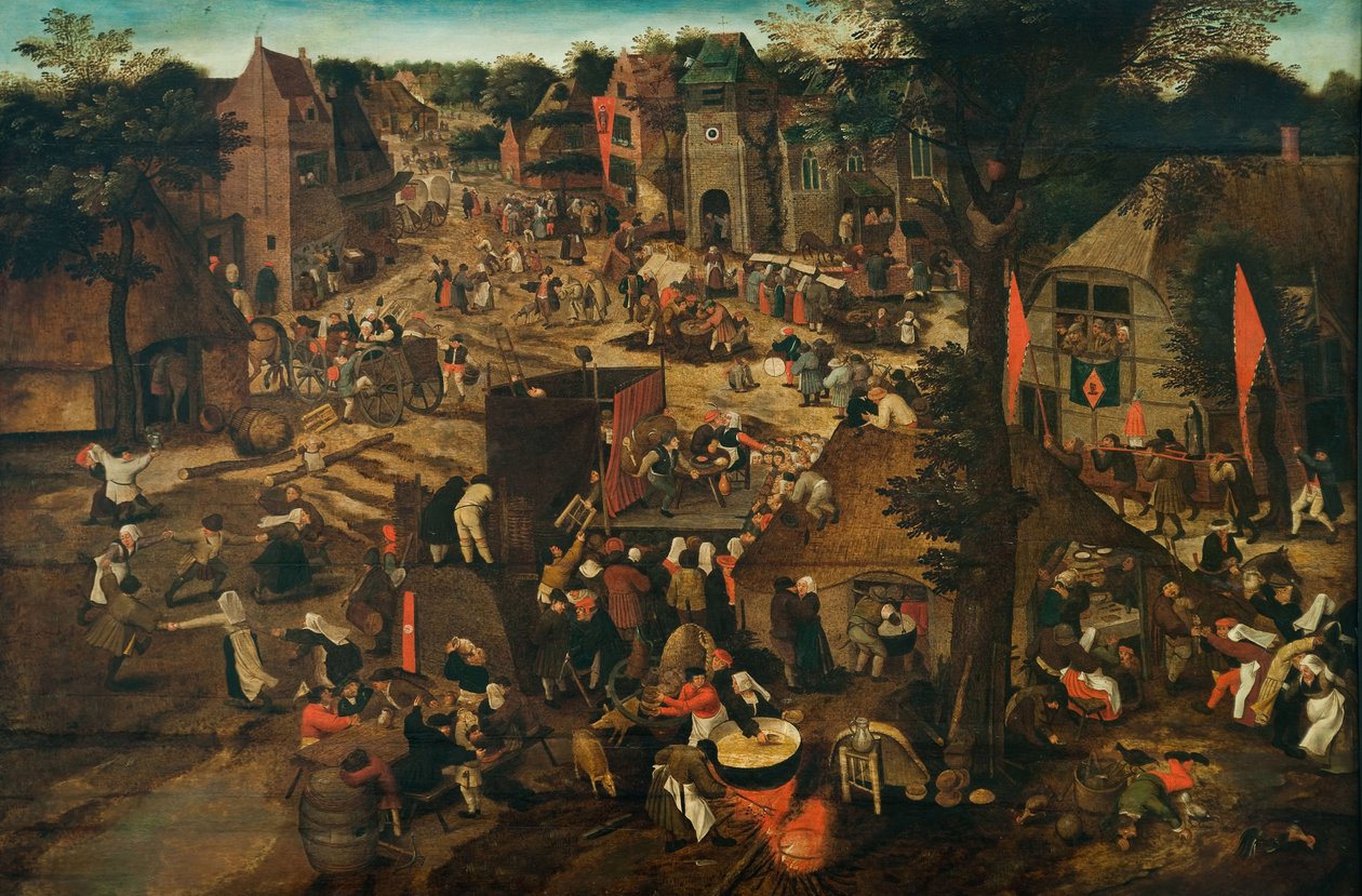 Dorffest (Dorffest zu Ehren von Sankt Hubertus und Sankt Antonius) von Pieter Brueghel the Younger