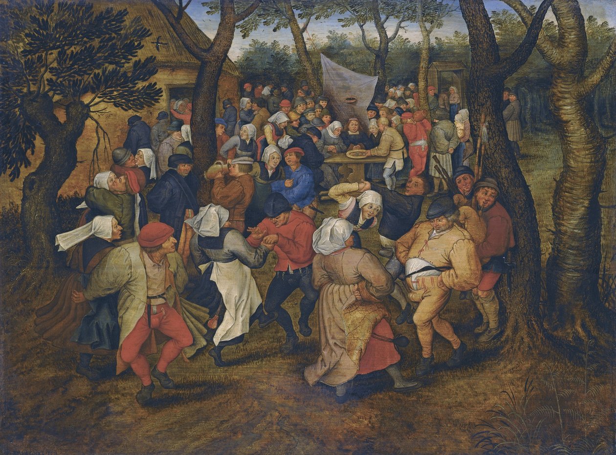 Bauernhochzeitstanz im Freien von Pieter Brueghel the Younger