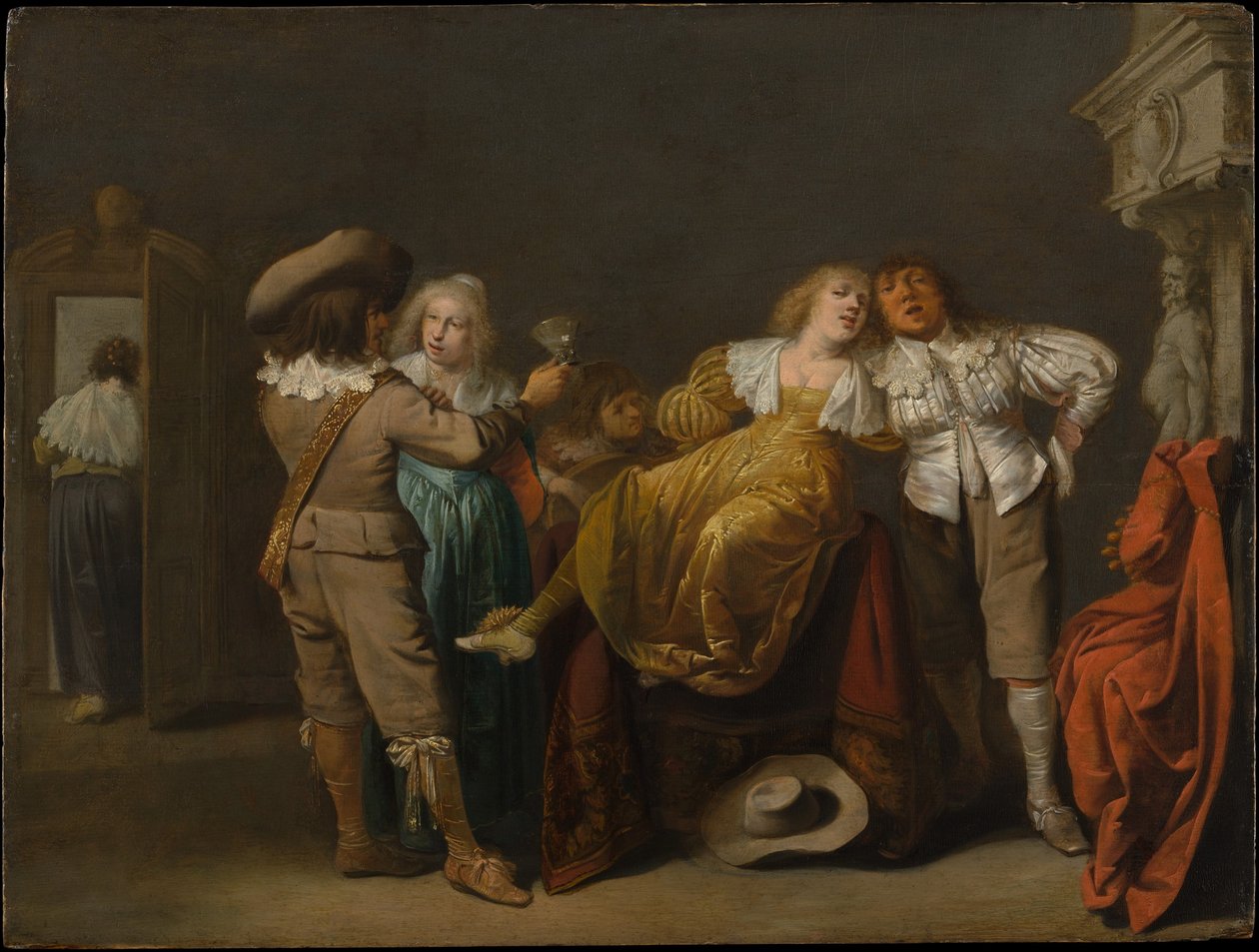 Eine Gruppe von Feiernden von Pieter Jansz. Quast