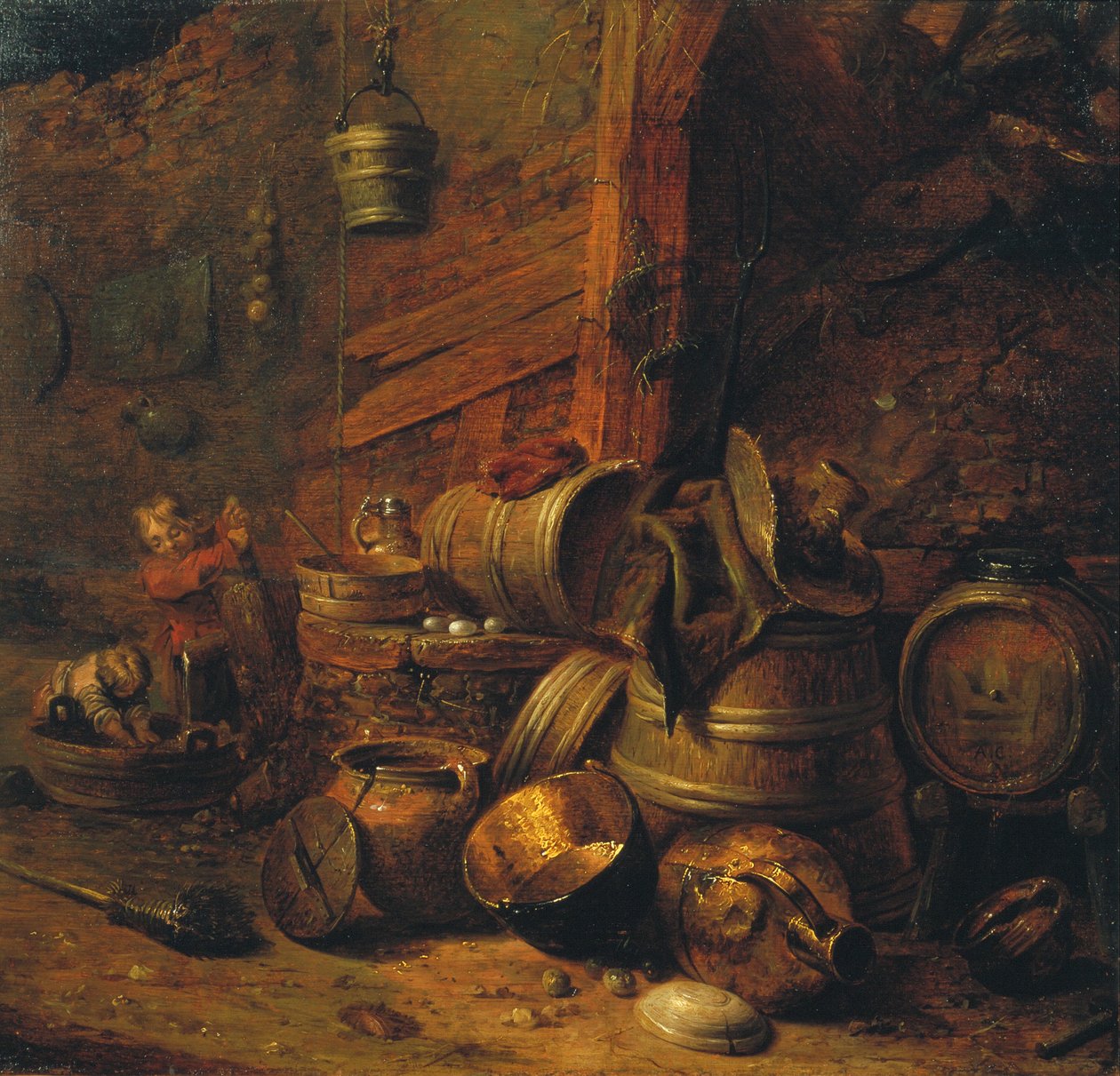 Kellerinnenraum von Pieter Jansz. Quast