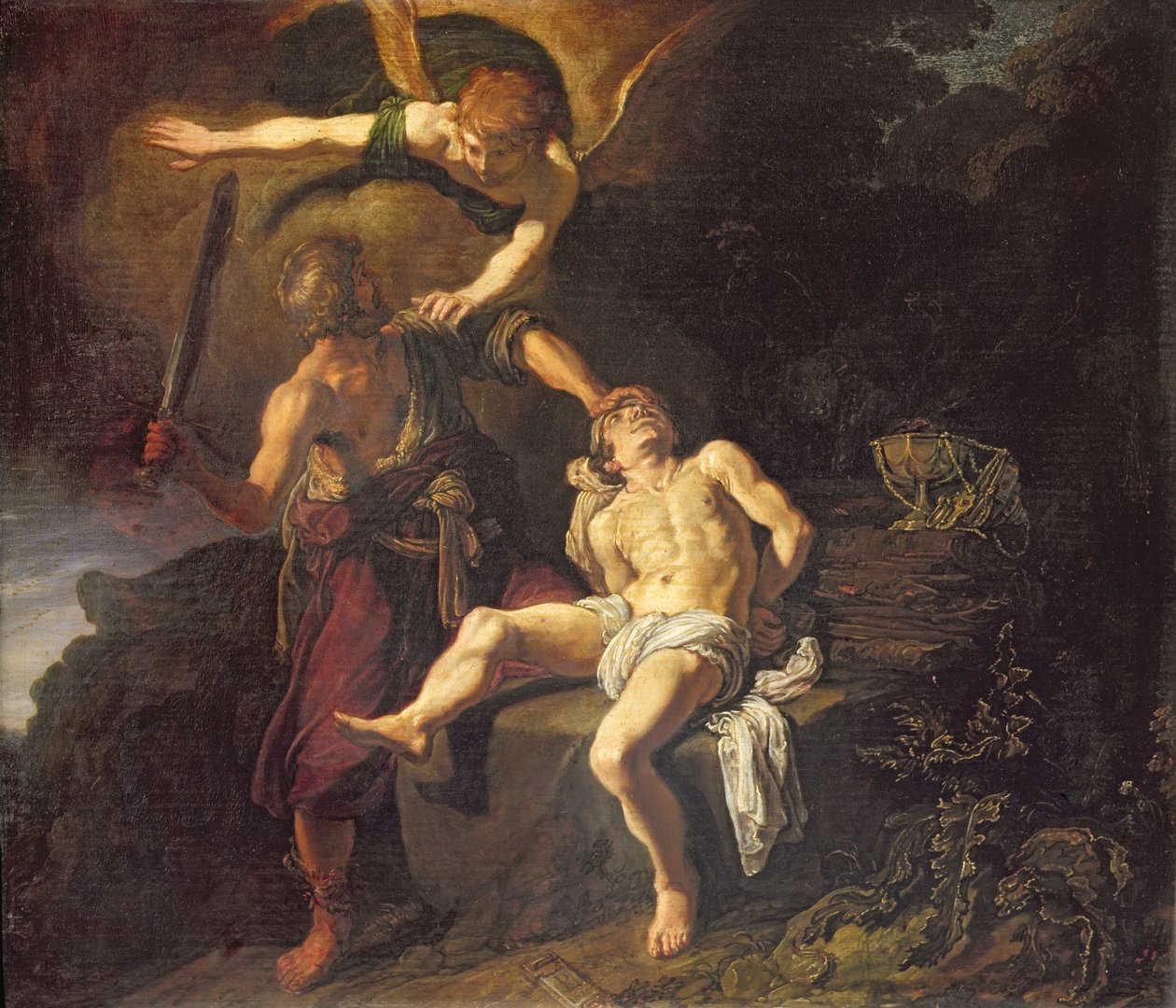 Das Opfer Isaaks, 1616 von Pieter Lastman