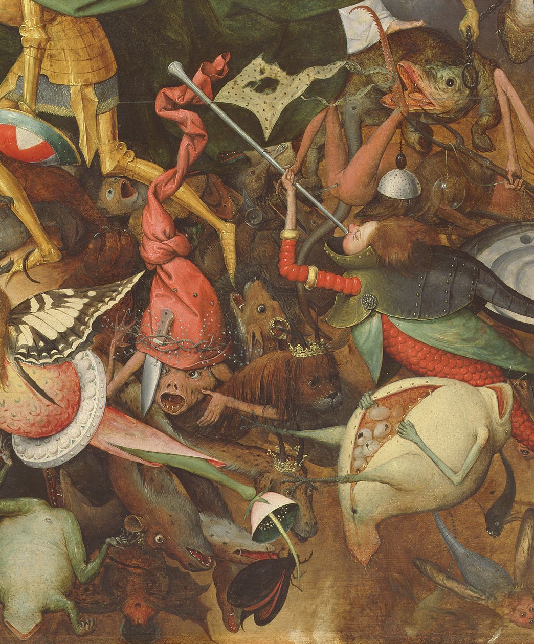 Der Sturz der rebellischen Engel, 1562 (Detail) von Pieter Bruegel the Elder