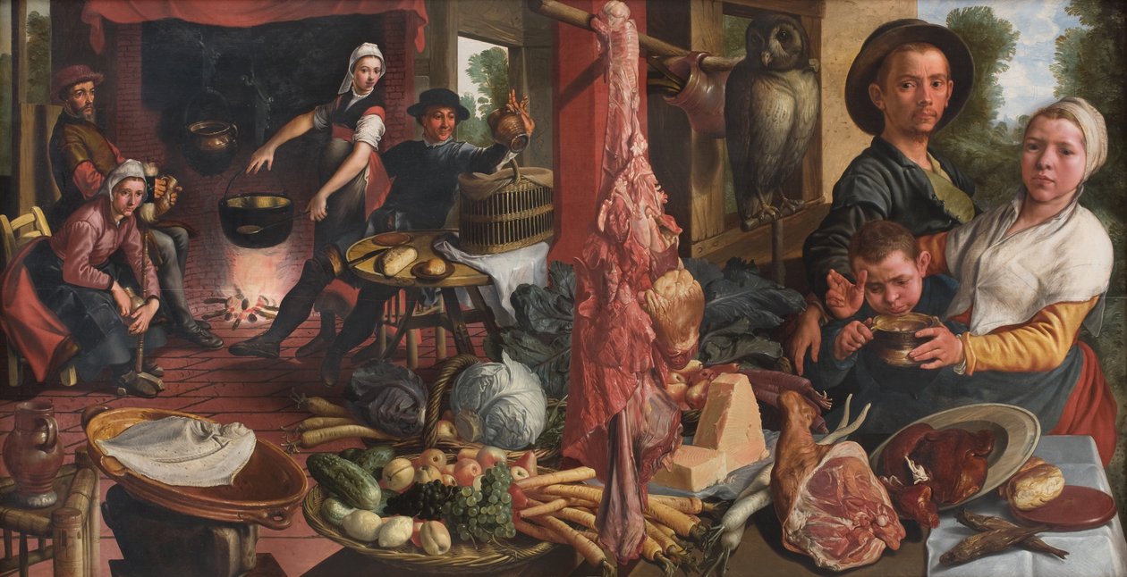 Die fette Küche. Eine Allegorie von Pieter Aertsen