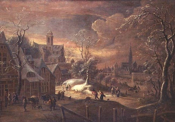 Schneelandschaft von Pieter Bouts