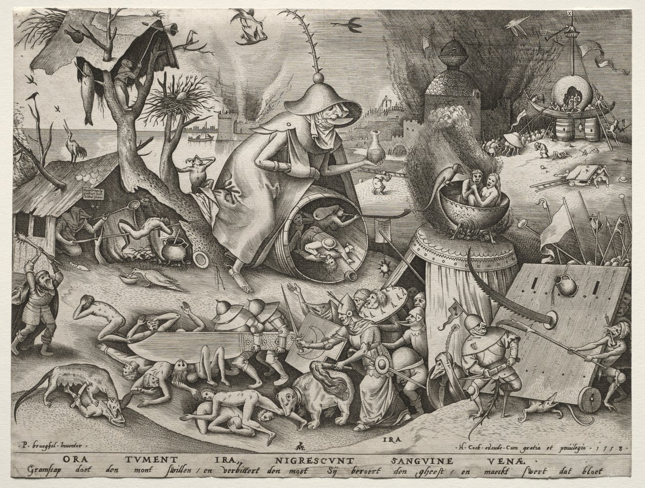 Die sieben Todsünden: Zorn von Pieter Bruegel