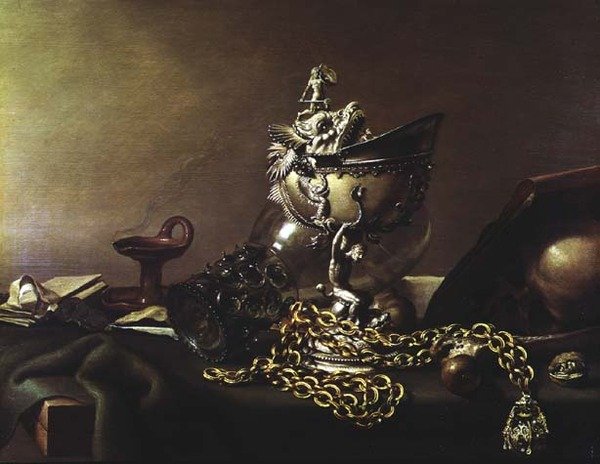 Stillleben mit einem Nautilus von Pieter Claesz