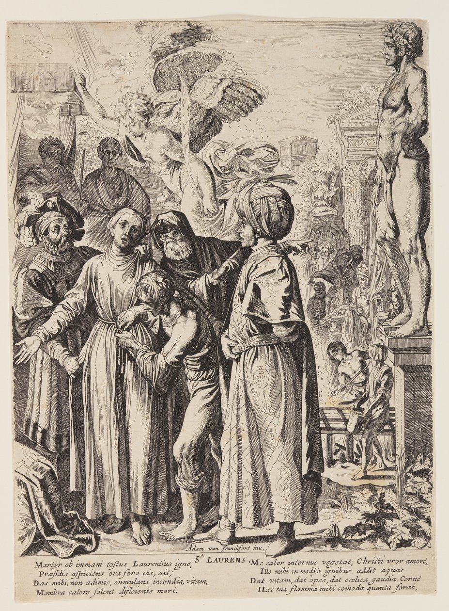 Das Martyrium des Heiligen Laurentius von Pieter Claesz. Soutman