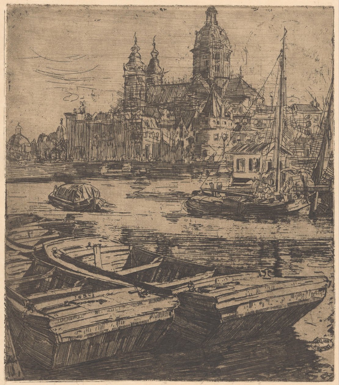 Basilika des Heiligen Nikolaus in Amsterdam von Pieter Dupont