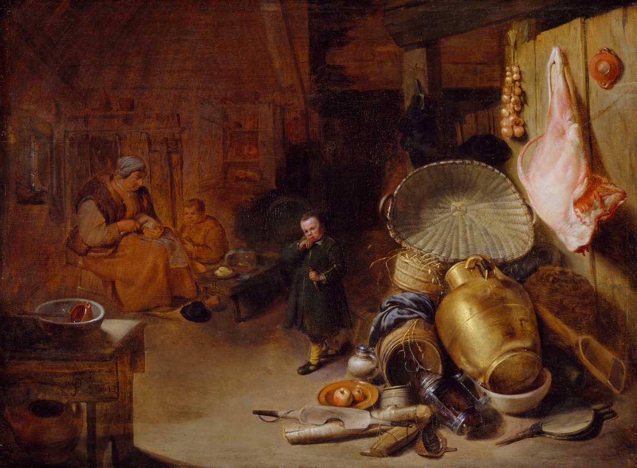 Innenraum mit Figuren, 1643 von Pieter Jacobsz Duyfhuysen