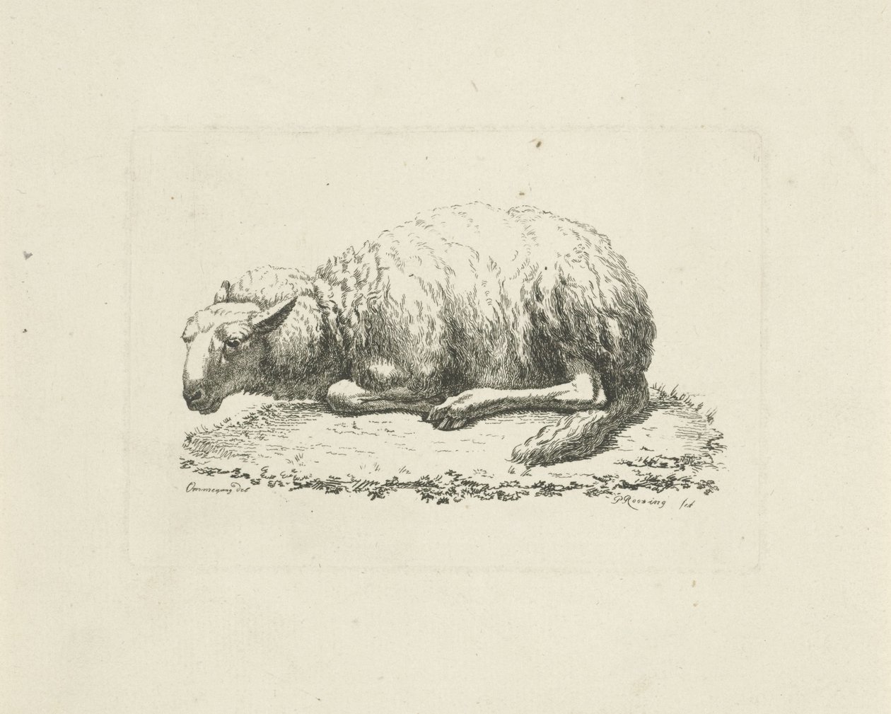 Liegendes Schaf von Pieter Roosing