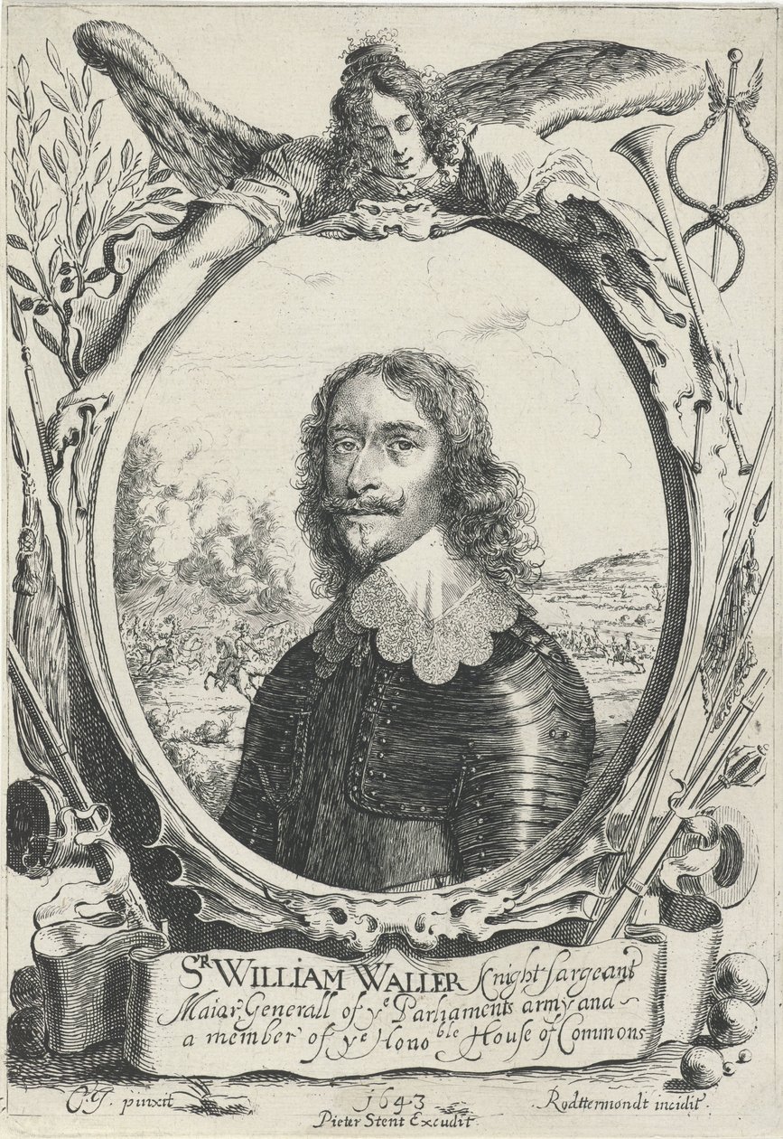 Porträt von Sir William Waller von Pieter Rottermondt