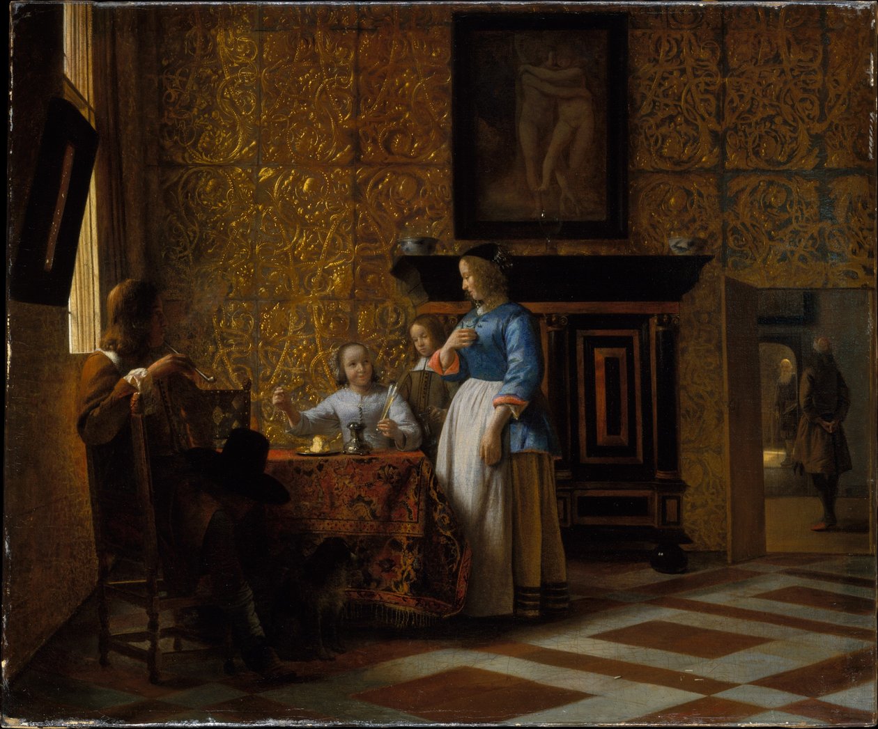 Interieur mit Figuren von Pieter de Hooch