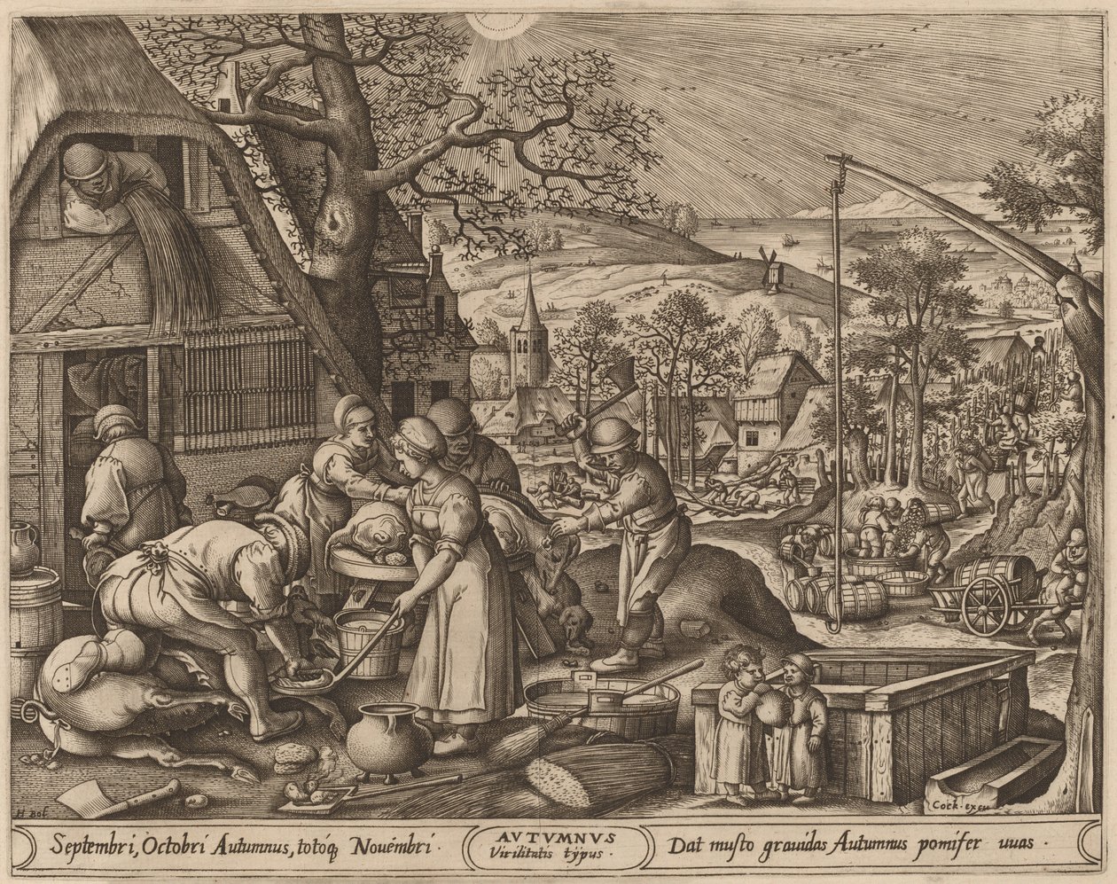 Herbst von Pieter van der Heyden after Hans Bol