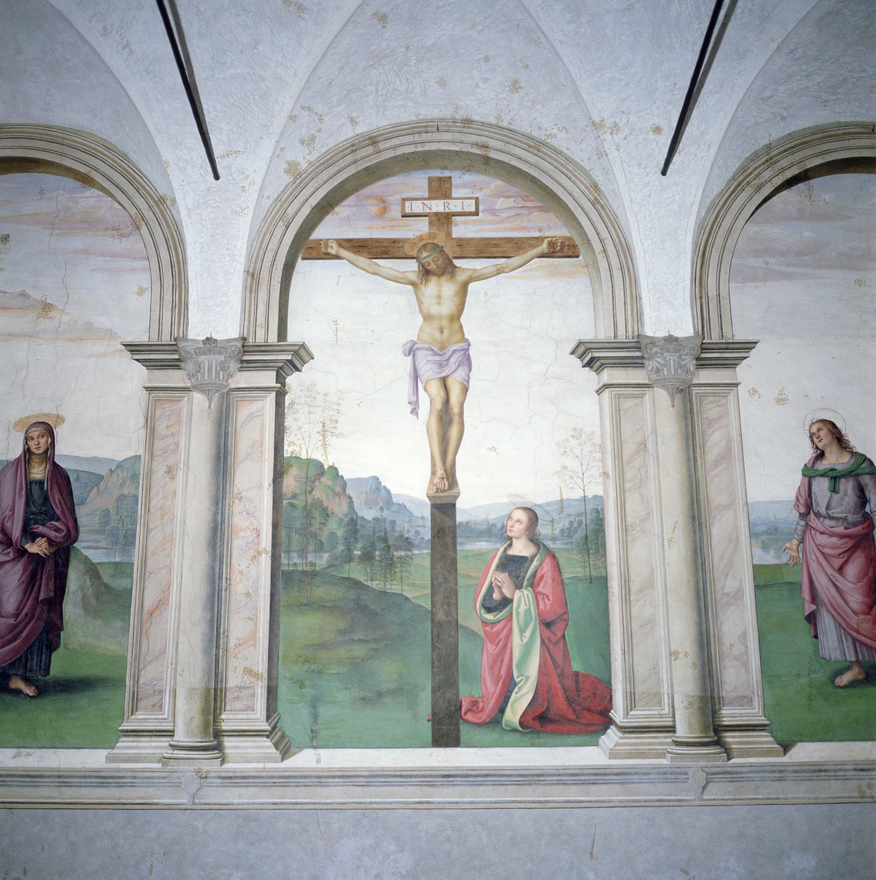 Kreuzigung, 1493-6 von Pietro Perugino