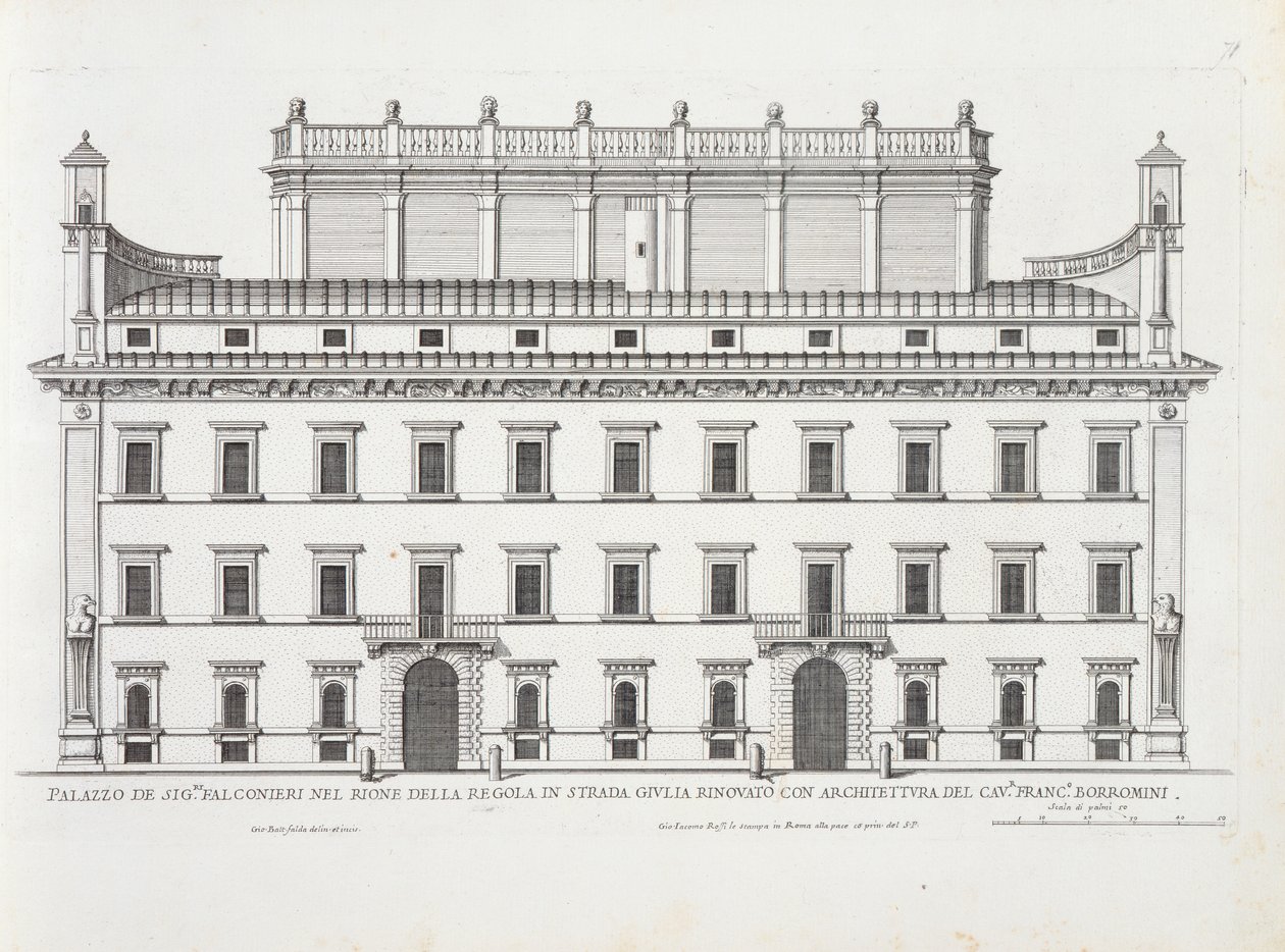 Palazzo Falconieri, Rom, aus 
