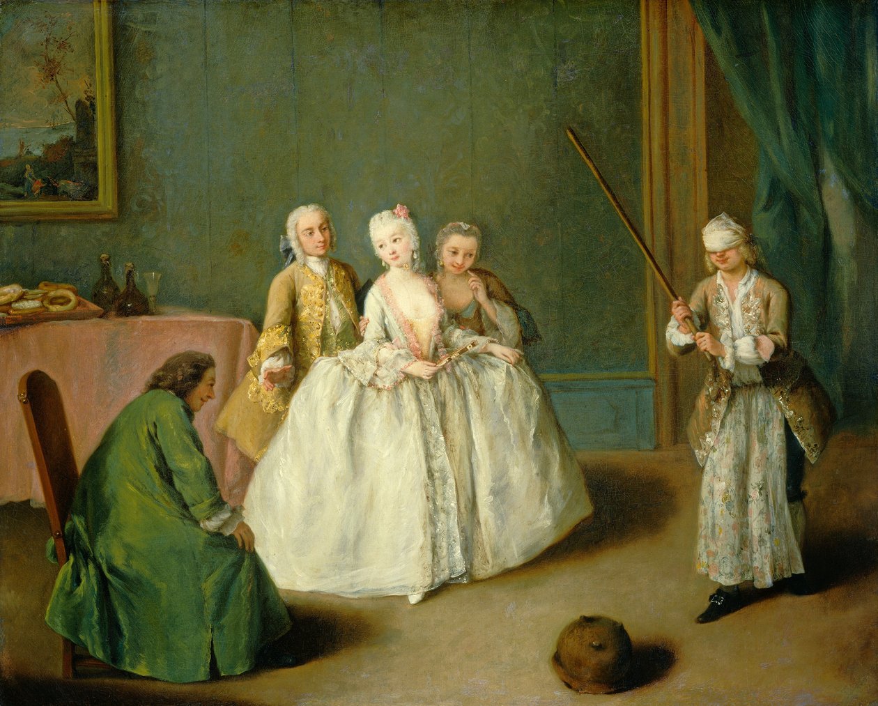 Das Spiel des Kochtopfs von Pietro Longhi