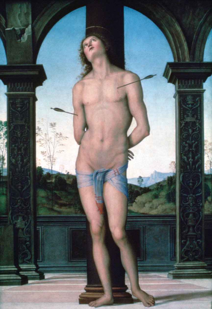 Heiliger Sebastian, ca. 1470-1523 von Pietro Perugino