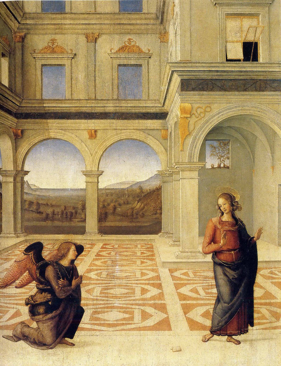 Die Verkündigung von Pietro Perugino