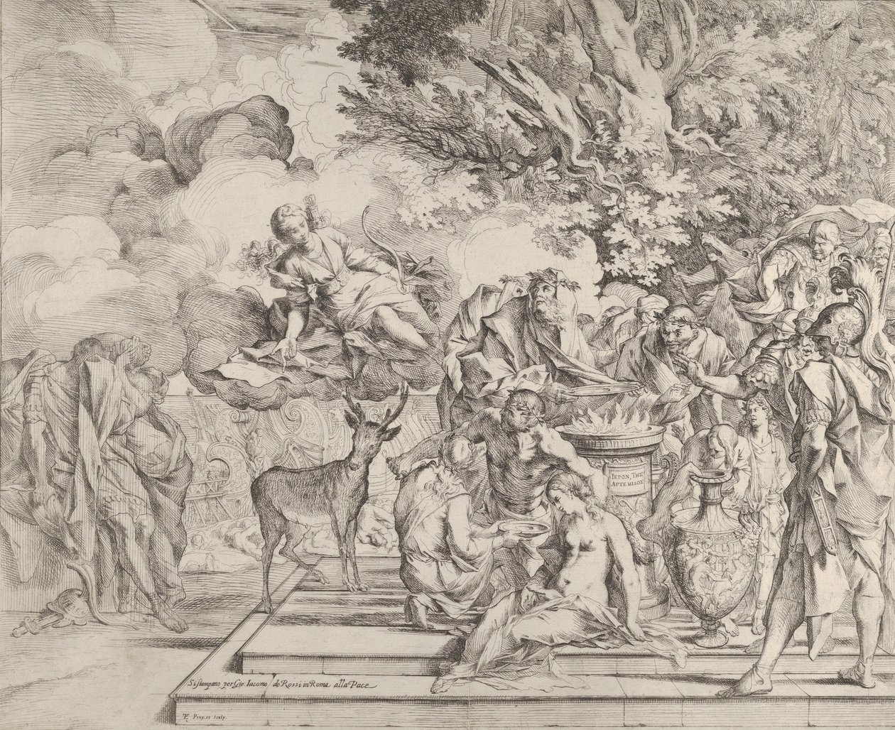 Das Opfer der Iphigenie von Pietro Testa