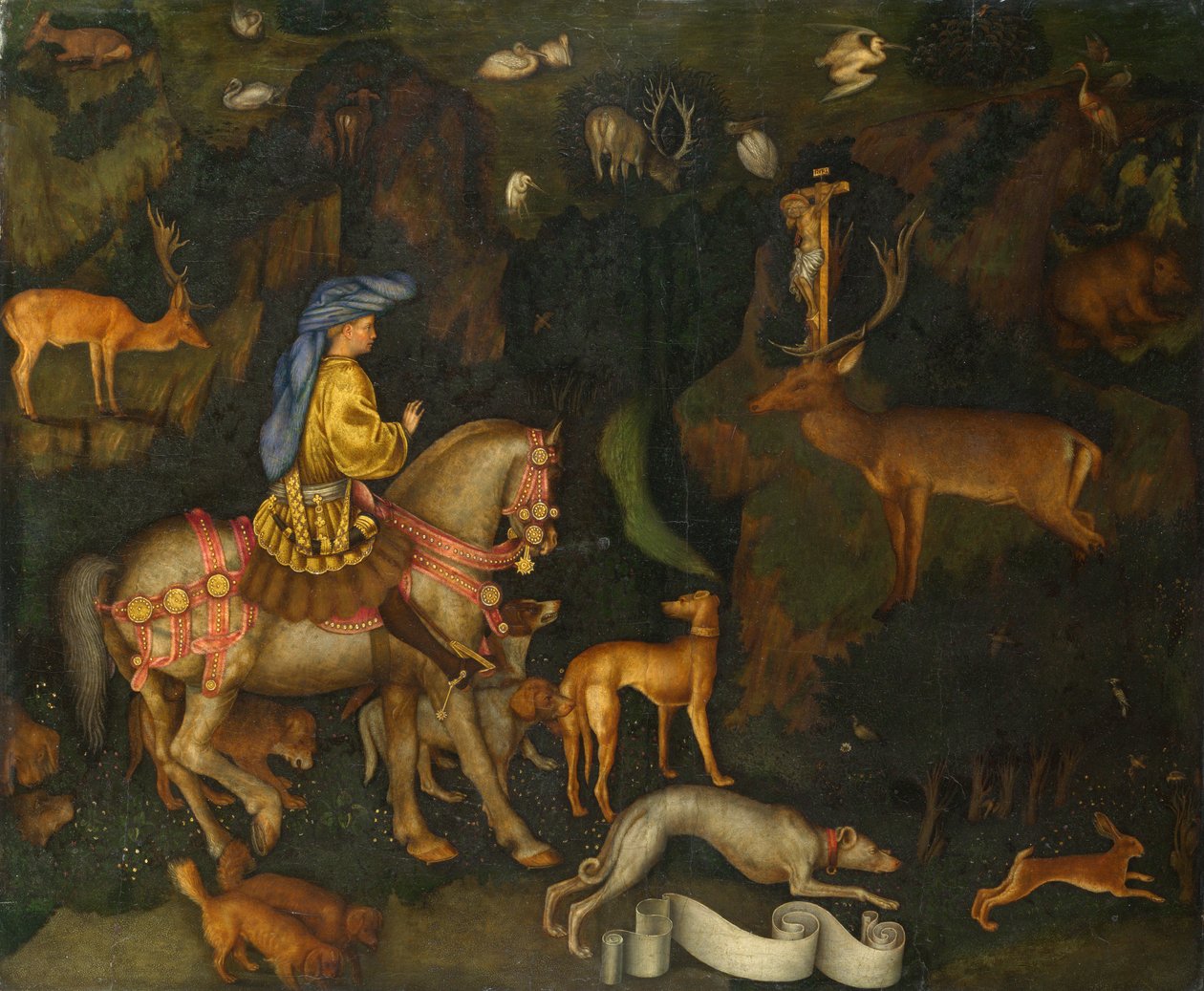 Die Vision des Heiligen Eustachius von Antonio Pisanello
