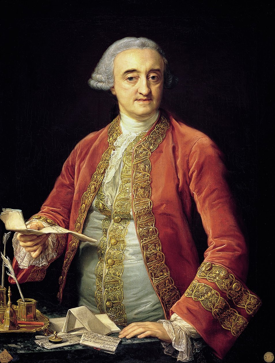 Porträt von D. Manuel de Roda von Pompeo Batoni