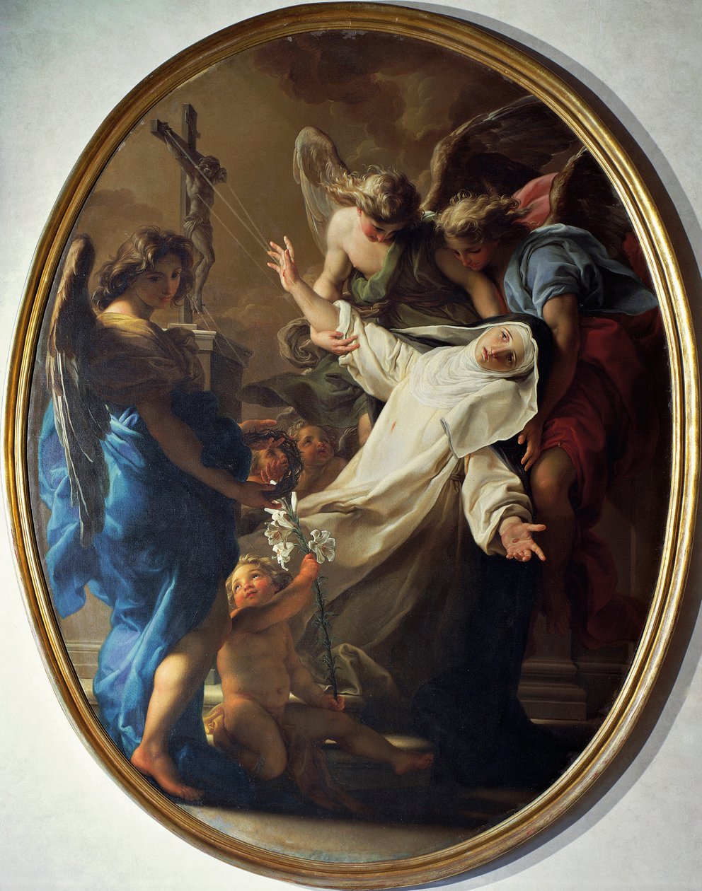 Ekstase der hl. Katharina von Siena von Pompeo Girolamo Batoni