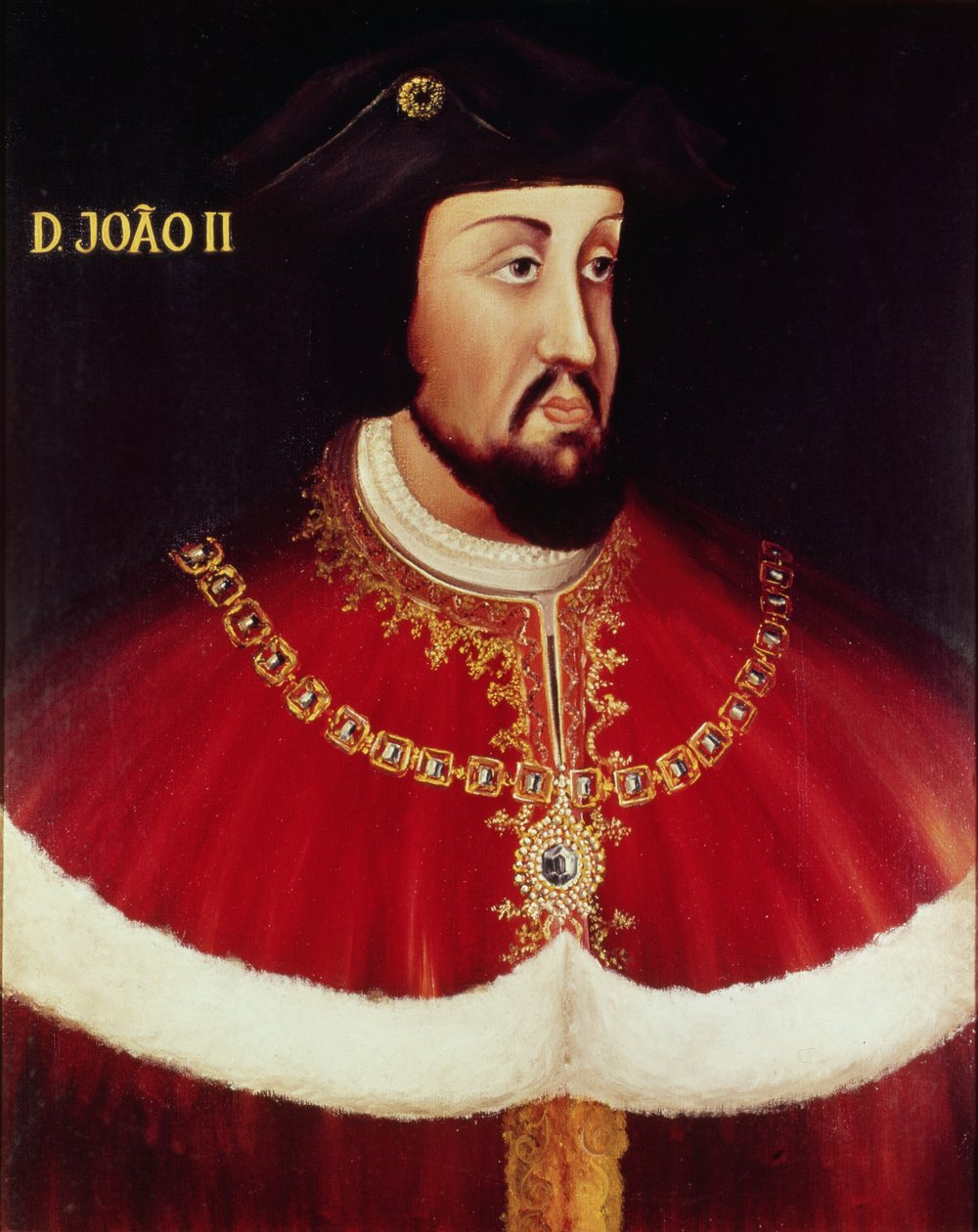 Porträt von Johann II. von Portugal (1455-95) von Portuguese School