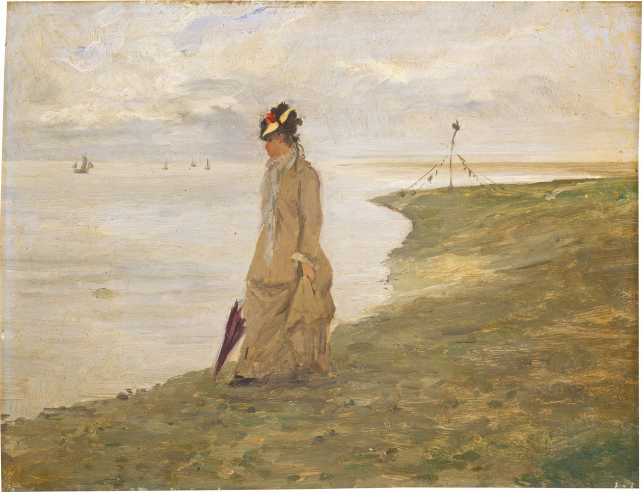 Frau am Meer von Possibly French 19th Century