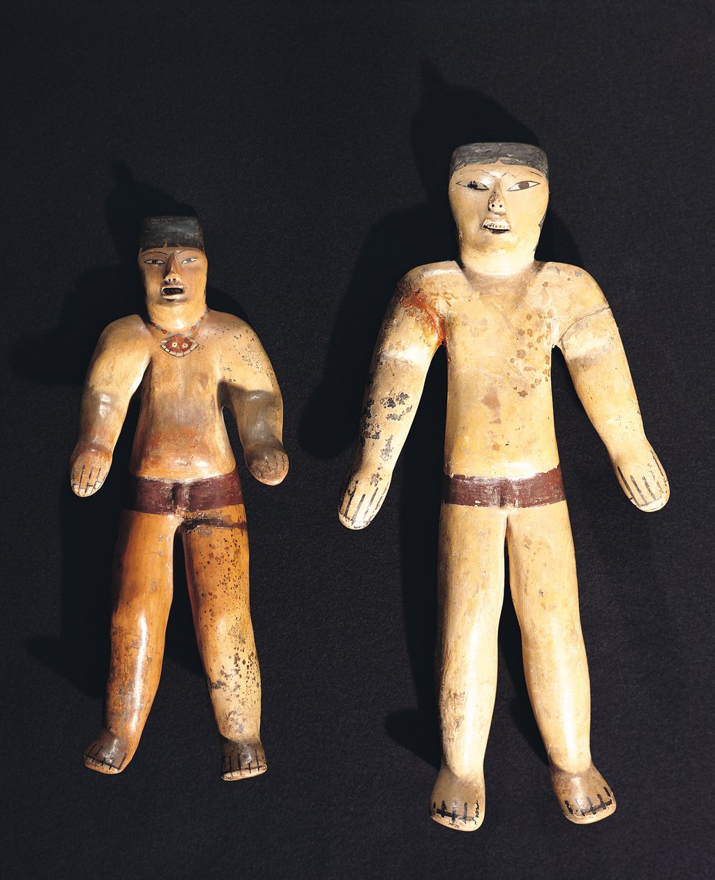 Zwei männliche Statuetten, Recuay-Kultur von Pre Columbian